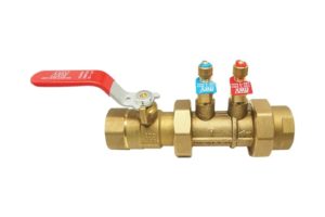 Straight DZR Brass Automatic Balancing Valve with Isolation Ball Valve